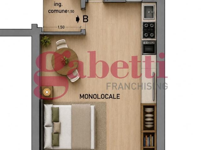 Monolocale ristrutturato a Firenze