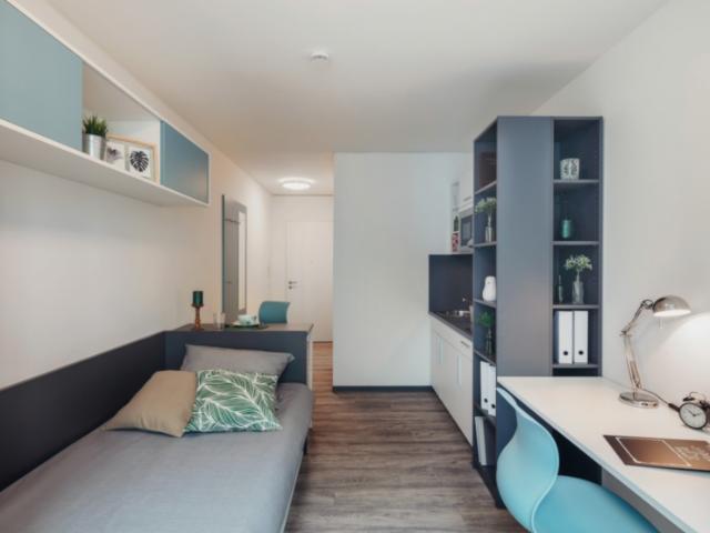 Möbiliertes 1 Zimmer Apartment im Studentenwohnheim