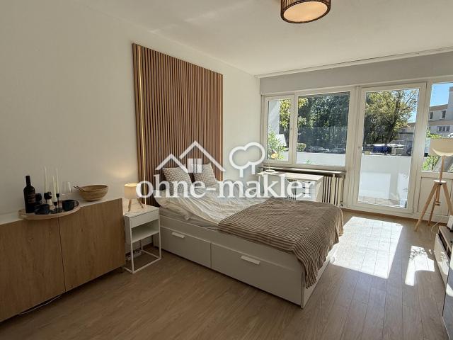 Möbliert auf Zeit: 1 Zi. Apartment mit Morgensonnen Balkon, alles inklusive – Erlangen