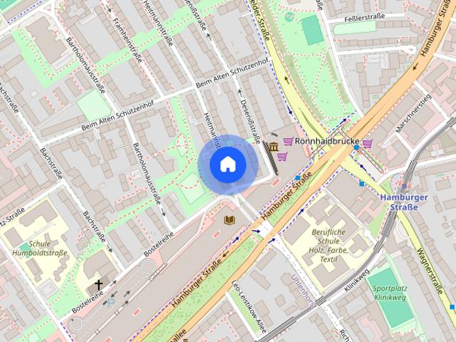 Möblierte 3 Zimmer Wohnung für Singles und Paare in Hamburg