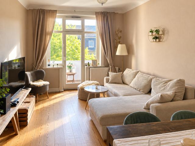 Möblierte 3 Zimmer Wohnung mit Balkon in Eimsbüttel/Hoheluft – all inclusive