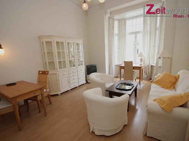 Möblierte 2 Zimmer Jugendstil Wohnung in Schlossparknähe, mit Erker – zeitwohnen.de