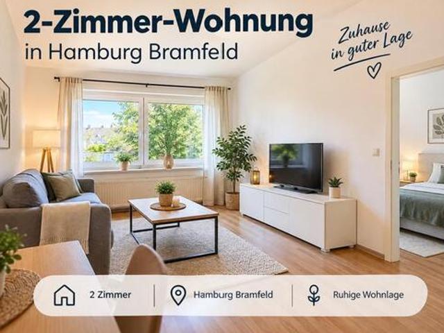 Möblierte 2 Zimmer Wohnung, 45 m², 1,100€ warm Hamburg Bramfeld