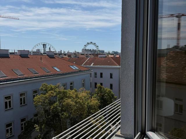 Möblierte 2 Zimmer Wohnung mit Praterblick – oberstes Stockwerk, Nähe U2 & U1