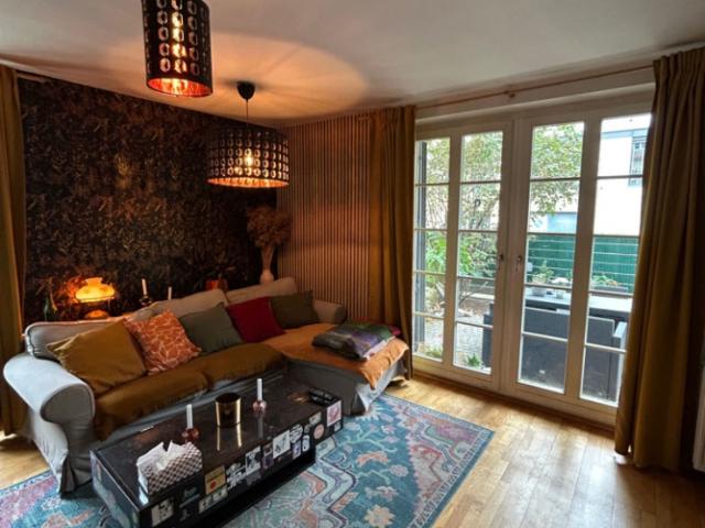 Möblierte 2 Raum Wohnung mit Terrasse/Garten