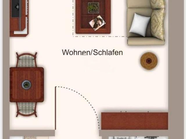 Möblierte Einzimmerwohnung