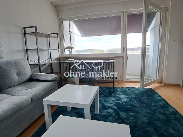möblierte Einzimmerwohnung mit einmaligen Ausblick