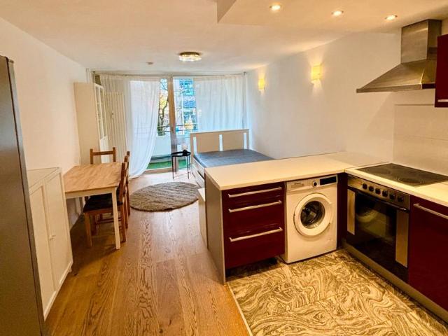Möblierte, sanierte 1 Zi. Wohnung mit Balkon und TG Stellplatz