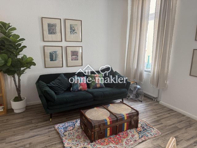 Möblierte Wohnung im City Center Wiesbaden mit Hinterhof Terrasse