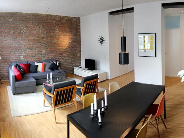 Möblierte Traumwohnung mit Sonnenterrasse, Mitten in Ehrenfeld mit PKW Stellplatz – zeitwohnen.de