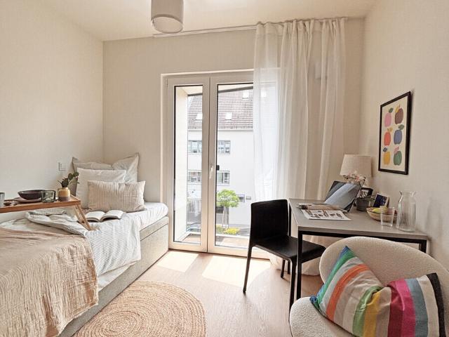 Möbliertes Neubau Apartment 2. OG mit Terrasse für Studenten/Azubis direkt an der Uni Augsburg!