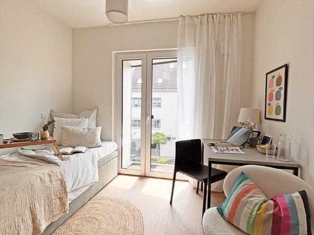 Möbliertes Neubau Apartment 2. OG mit Terrasse für Studenten/Azubis direkt an der Uni Augsburg!