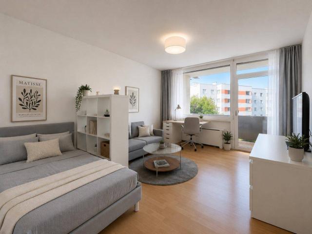 Möbliertes City Apartment mit Loggia, Stellplatz & Top Anbindung zur JKU in Linz Urfahr
