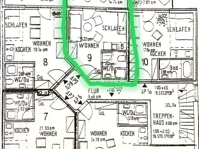 Möbliertes 1 Zimmer Apartment mit XXL Terrasse | Schnieglinger Straße
