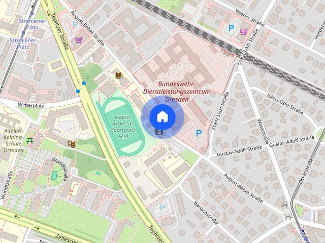 Möbliertes 2 Zimmer DG Apartment mit Dachgarten frei ab sofort
