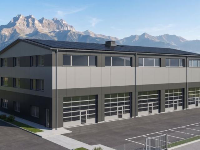 Modulare Gewerbe /Industrieflächen mit 100 m² in Collombey Muraz