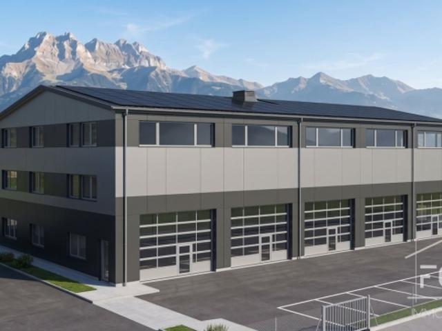 Modulare Gewerbe /Industrieflächen von 102 m² in Collombey Muraz