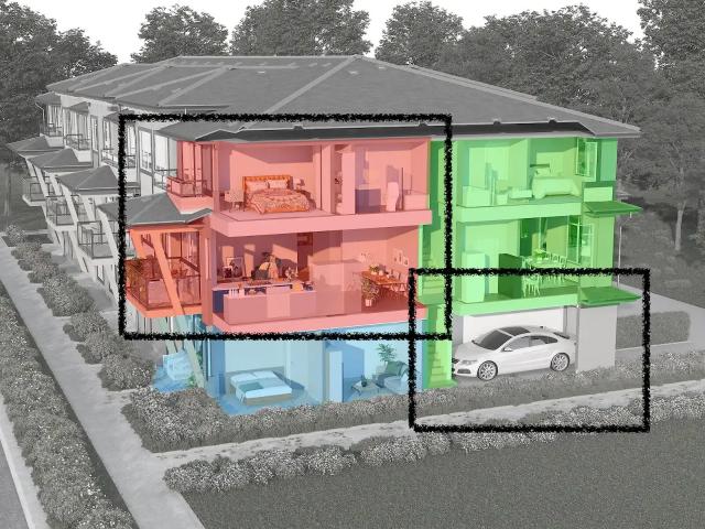 Modern 3 Bedroom Designer Corner Unit Townhome Equipped w/ AC — 3 Bedrooms Townhouse