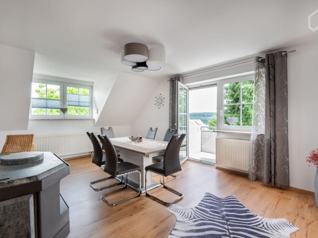 Modern 3 room apartment 100sqm with balcony, in Naila near Hof/Saale, Top equipped