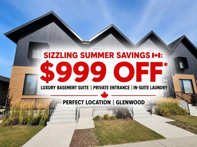 Modern 1 Bed 1 Bath Basement | Private Entrance | In Suite Laundry | Glenwood