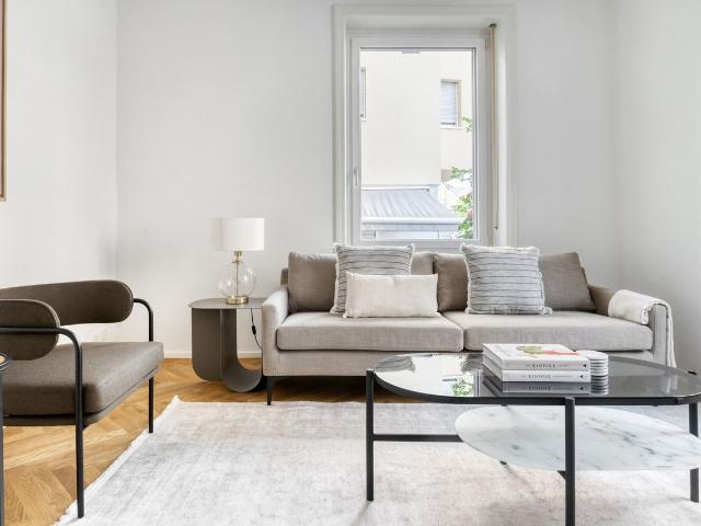 Modern 1 Bedroom Furnished Apartment in Rosental, Basel Amsterdam Apartments for Rent