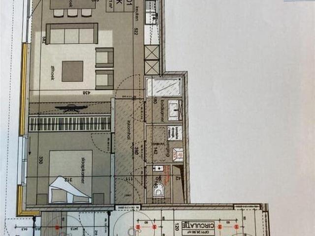 Modern 1 slpk,Technologiepark en UZ Gent met parkeerplaats