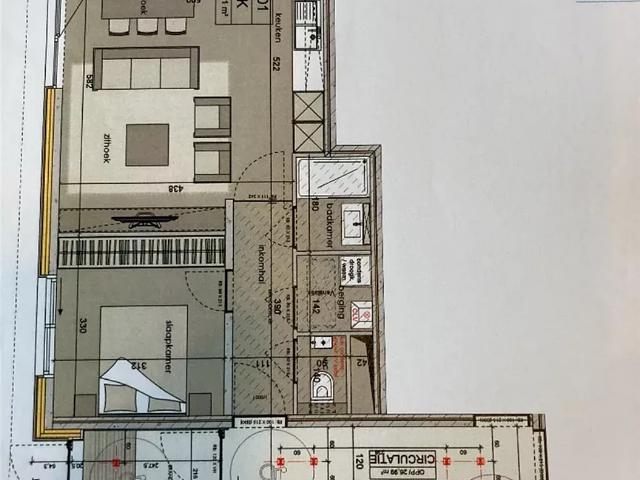 Modern 1 slpk,Technologiepark en UZ Gent met parkeerplaats
