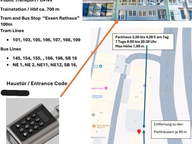 Modern & Chic Studio Apartment in Essen Apartment 53, Essen Amsterdam Apartments for Rent