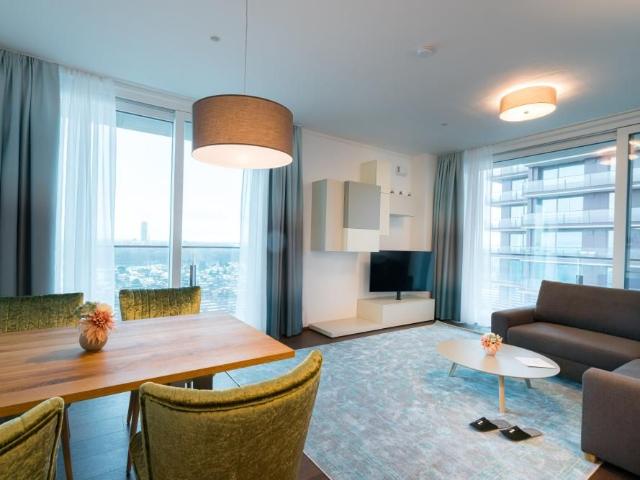 Modern City Center apartment with a great view over the Danube Canal, Vienna Amsterdam Apartments for Rent