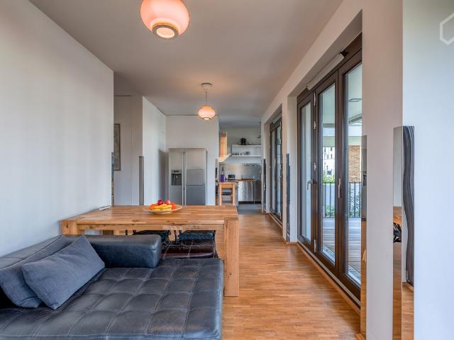 Modern and amazing apartment with private garden in Europaviertel, Frankfurt am Main, Frankfurt Amsterdam Apartments for Rent