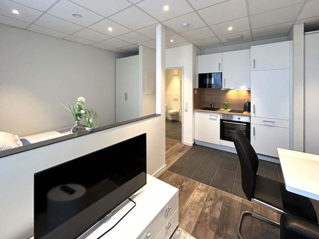 Modern and comfortable studio apartment, furnished and fully equipped in Frankfurt Niederrad