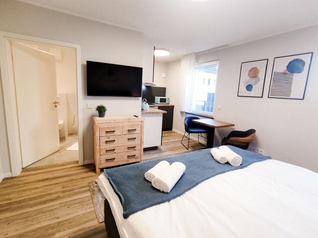 Modern apartment near Cologne/Bonn with kitchen, air conditioning, and parking, Sankt Augustin Amsterdam Apartments for Rent
