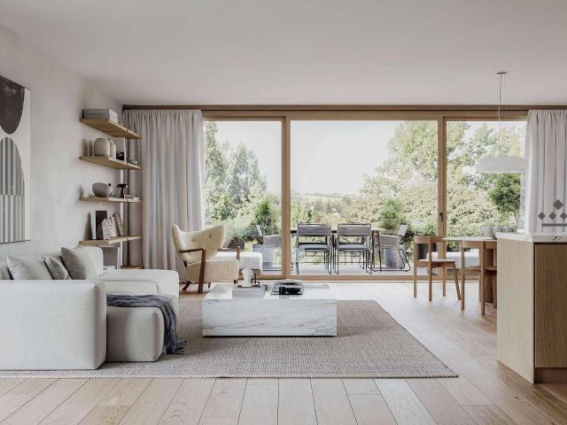 Modern Apartment: Familienapartment mit elegantem Wohnflair und Grünblick