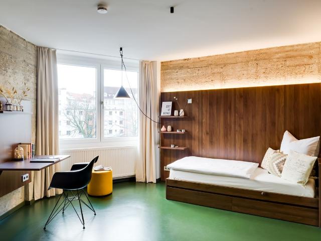 Modern apartment in vibrant neighbourhood with own pantry and bathroom at 1095 €| ca. 26 sqm, Berlin Amsterdam Apartments for Rent