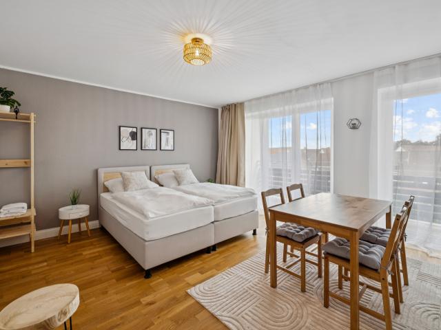 modern apartment with balcony