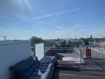 Modern apartment with huge rooftop terrace 360° view of Berlin, Berlin Amsterdam Apartments for Rent