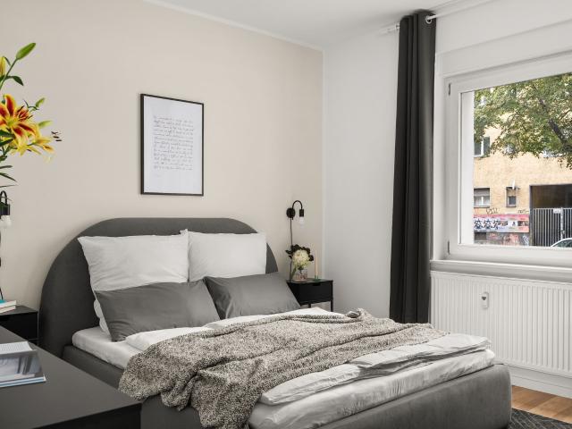 Modern Apartment with One Bedroom, Living room and Workspace in Neukölln
