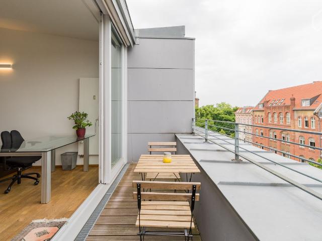 Modern attic loft next to Water Tower, Berlin Amsterdam Apartments for Rent