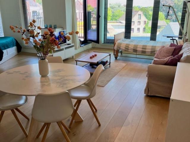 Modern energiezuinig studio appartement met groot terras