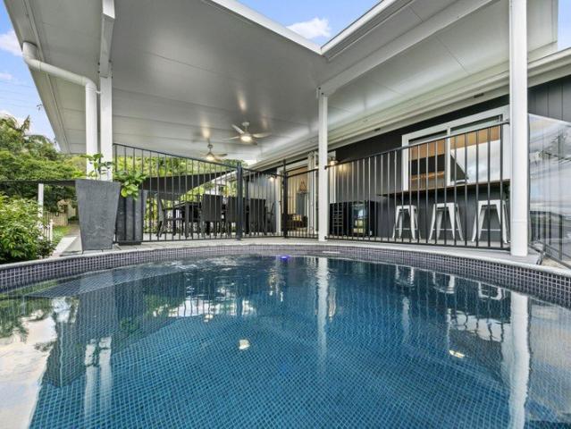 Modern elegance with pool