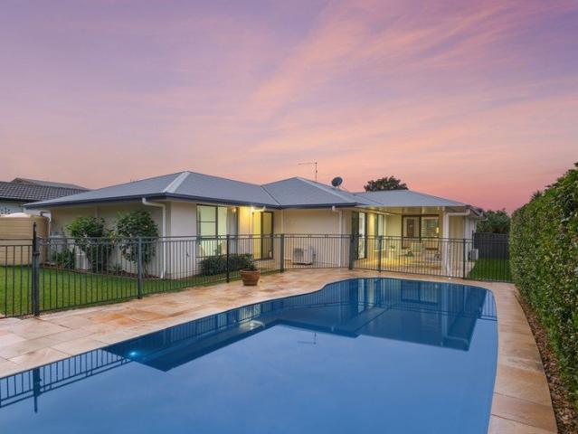 Modern family home with large pool