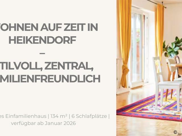 Modern famliy living near the sea fully furnished home in Heikendorf