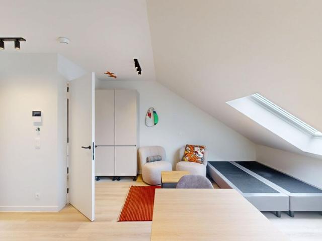 Modern furnished studio with communal garden in residence SANNE Mechelen! ONLY AVAILABLE FOR STUDENTS