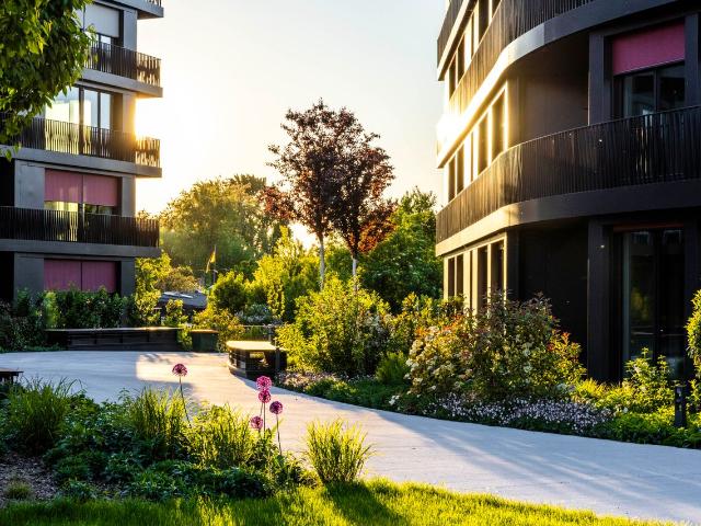 Modern furnished 2 room new build flat with view of the Elbe first occupancy, Dresden Amsterdam Apartments for Rent