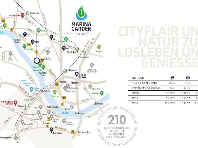 Modern furnished 2 room new build flat with view of the Elbe first occupancy, Dresden Amsterdam Apartments for Rent