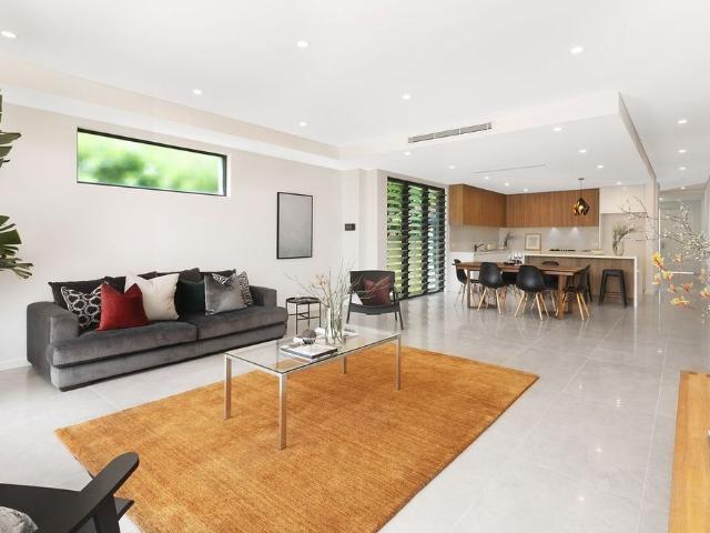 Modern home with north facing garden