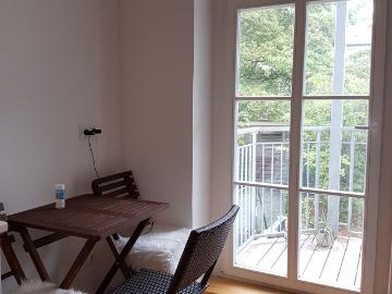 Modern high ceiling apartment in a historic building by the river Spree in Schöneweide, Berlin Amsterdam Apartments for Rent
