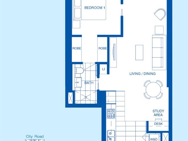 Modern One Bedroom Apartment
