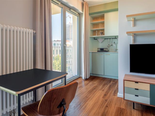 Modern open ended 1 room apartment with balcony in the popular RIX Neukölln