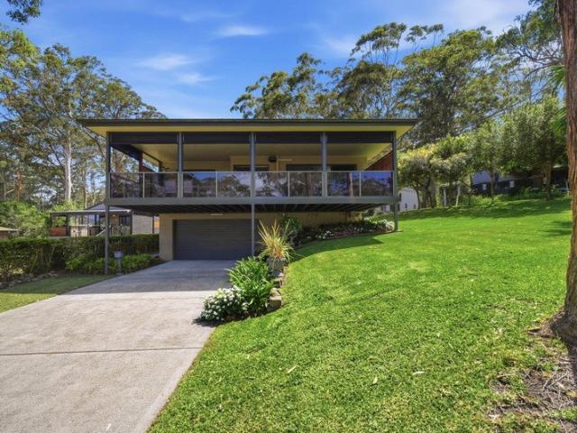 Modern lakeside living with water views